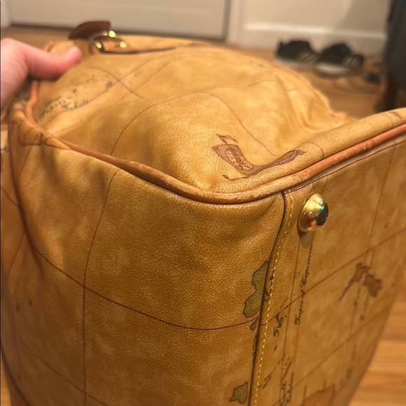Vintage Alviero Martini Map Print Travel Bag - Picture 13 of 16